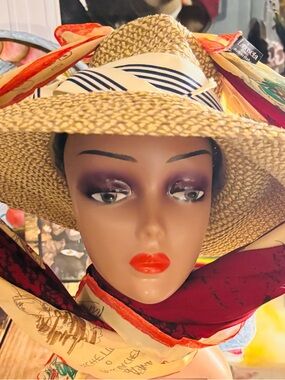 RARE Vintage MOSCHINO Oversized Square 48” Silk Chiffon Scarf • Made in Italy ✨